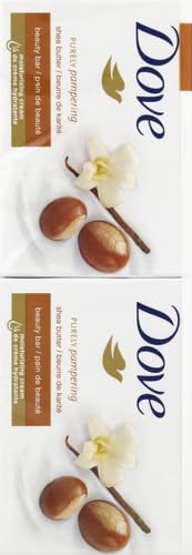 Dove Shea Butter Beauty Bar Soap 8 Count, Cleanser, 3.75 oz I beauty bar