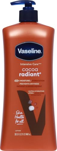 Vaseline Cocoa Radiant Body Lotion for Dry Skin + Cocoa Butter 20.3oz 3ct