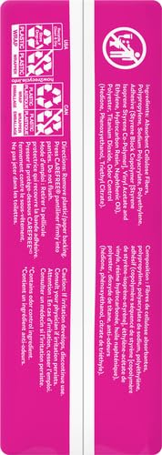 Carefree Panty Liners for Women, Regular, Wrapped, Unscented, 54 ct
