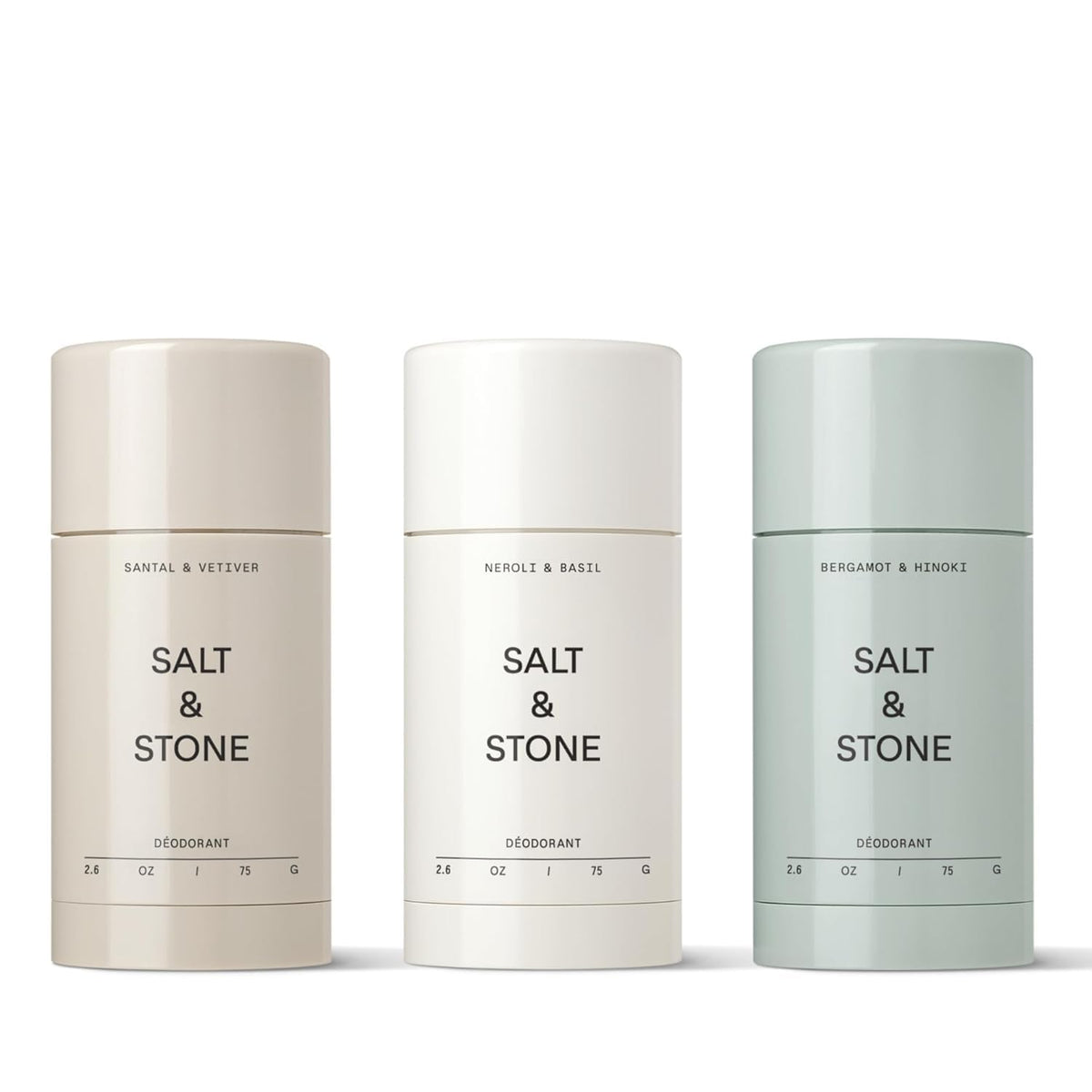 Salt & Stone Aluminum-Free Deodorant, Women & Men Black Rose & Oud 2.6 oz
