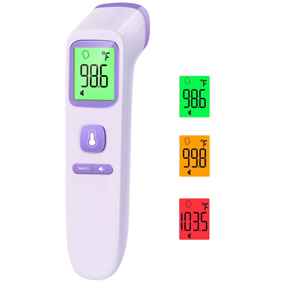 No-Touch Thermometer for Adults, Kids, Babies, 1-Sec Fast Accurate (Black)
