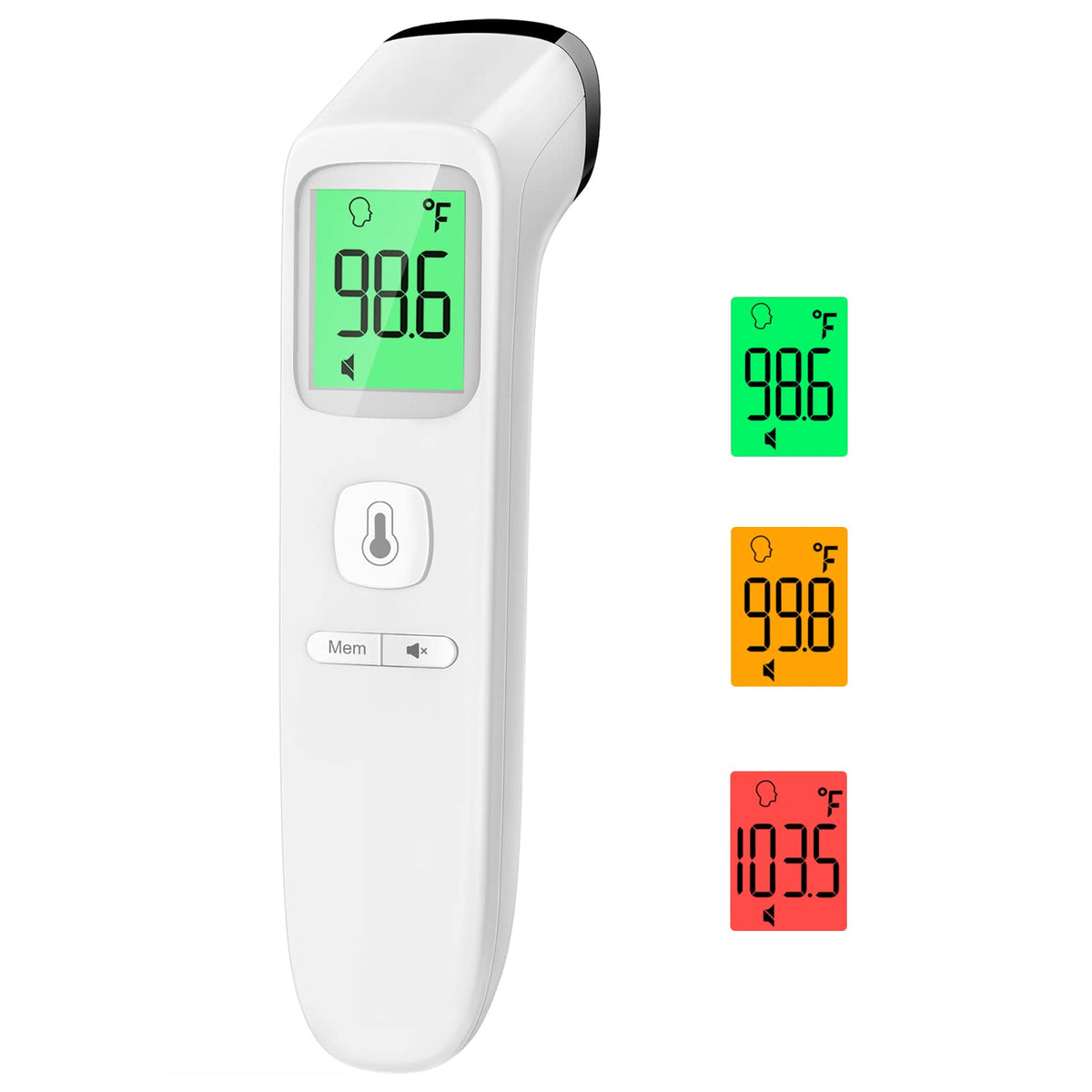 No-Touch Thermometer for Adults, Kids, Babies, 1-Sec Fast Accurate (Black)