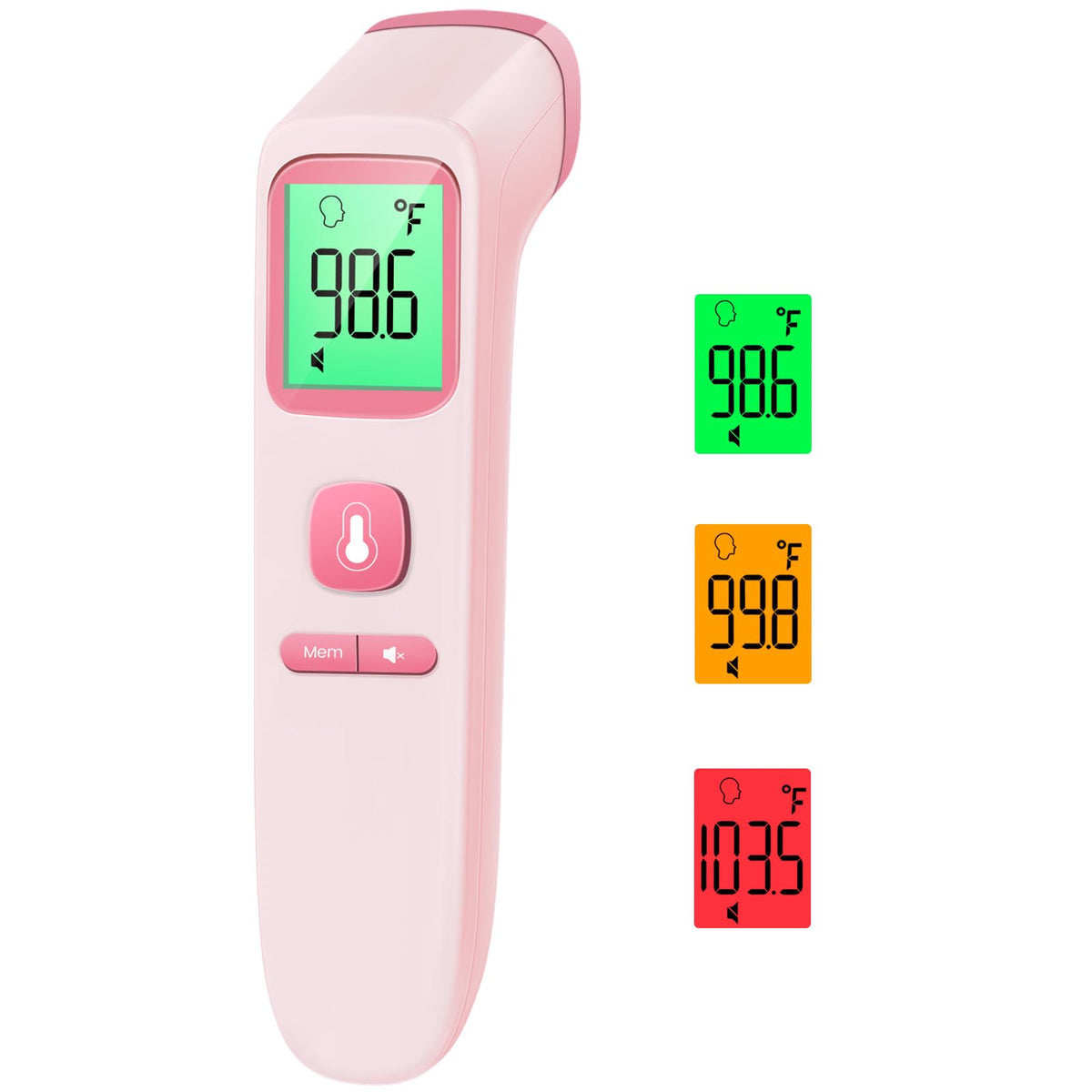 No-Touch Thermometer for Adults, Kids, Babies, 1-Sec Fast Accurate (Black)