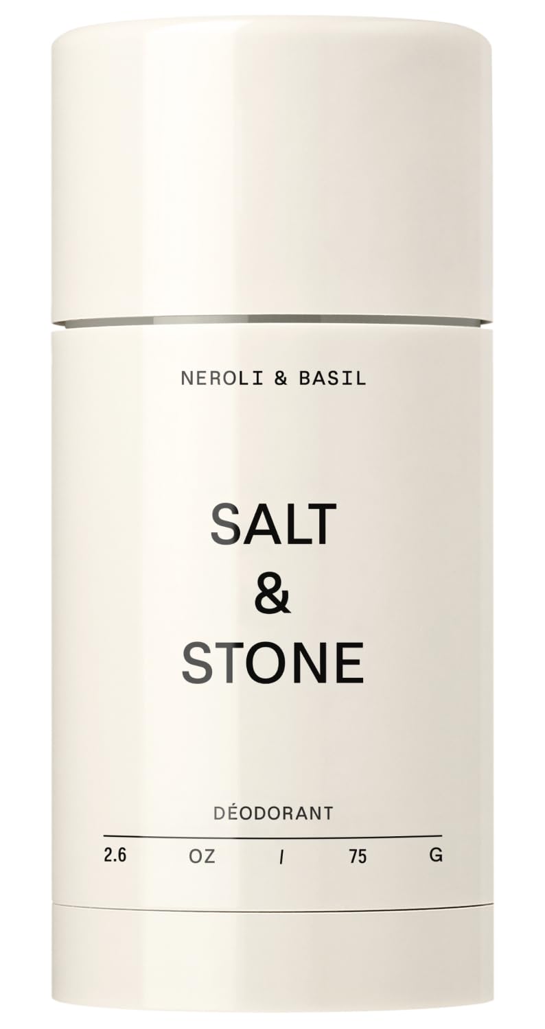 Salt & Stone Aluminum-Free Deodorant, Women & Men Black Rose & Oud 2.6 oz