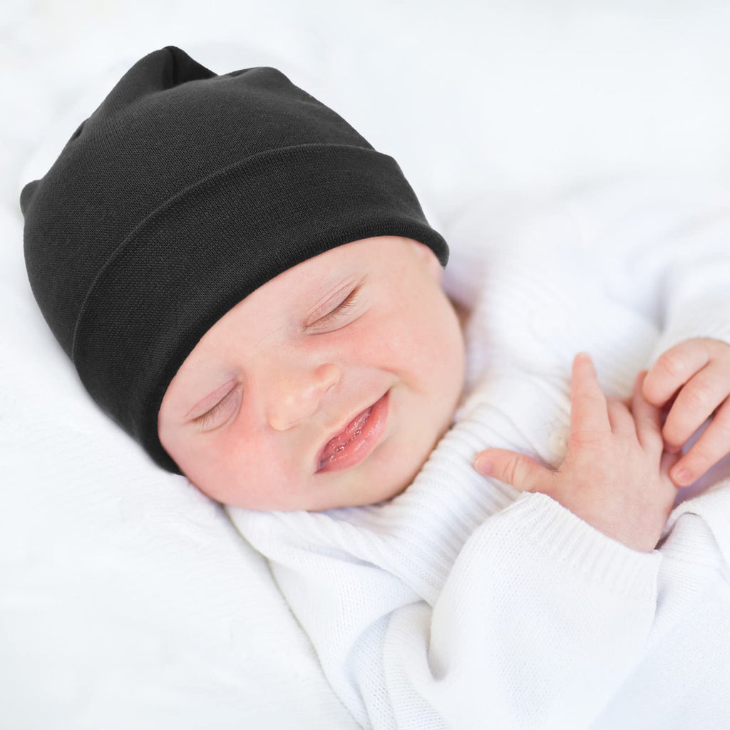 BQUBO Baby Hats and Mittens Infant Cotton Beanie Gloves No Scratch Set Newborn Hospital Hat for Boys Girls