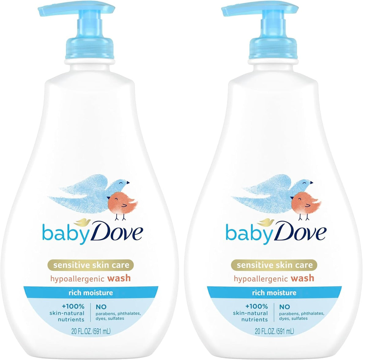 Baby Dove Sensitive Skin Care Baby Wash For Baby Bath Time Rich 20 oz