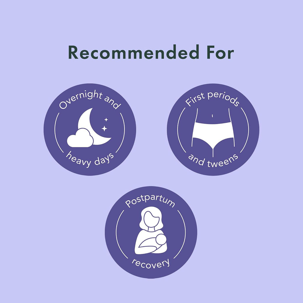 Rael Disposable Period Underwear, Organic Cotton Cover (Size S-M, 12 Ct)