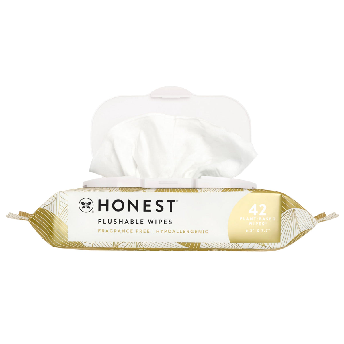 The Honest Company Flushable Wipes, Hypoallergenic, Gilded Wings, 126 Count