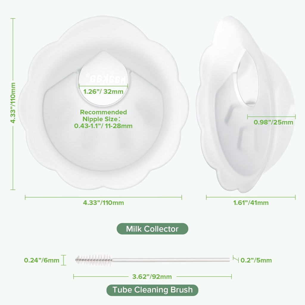 haakaa Petal Soft Silicone Milk Collector for Breastfeeding - 2PCS