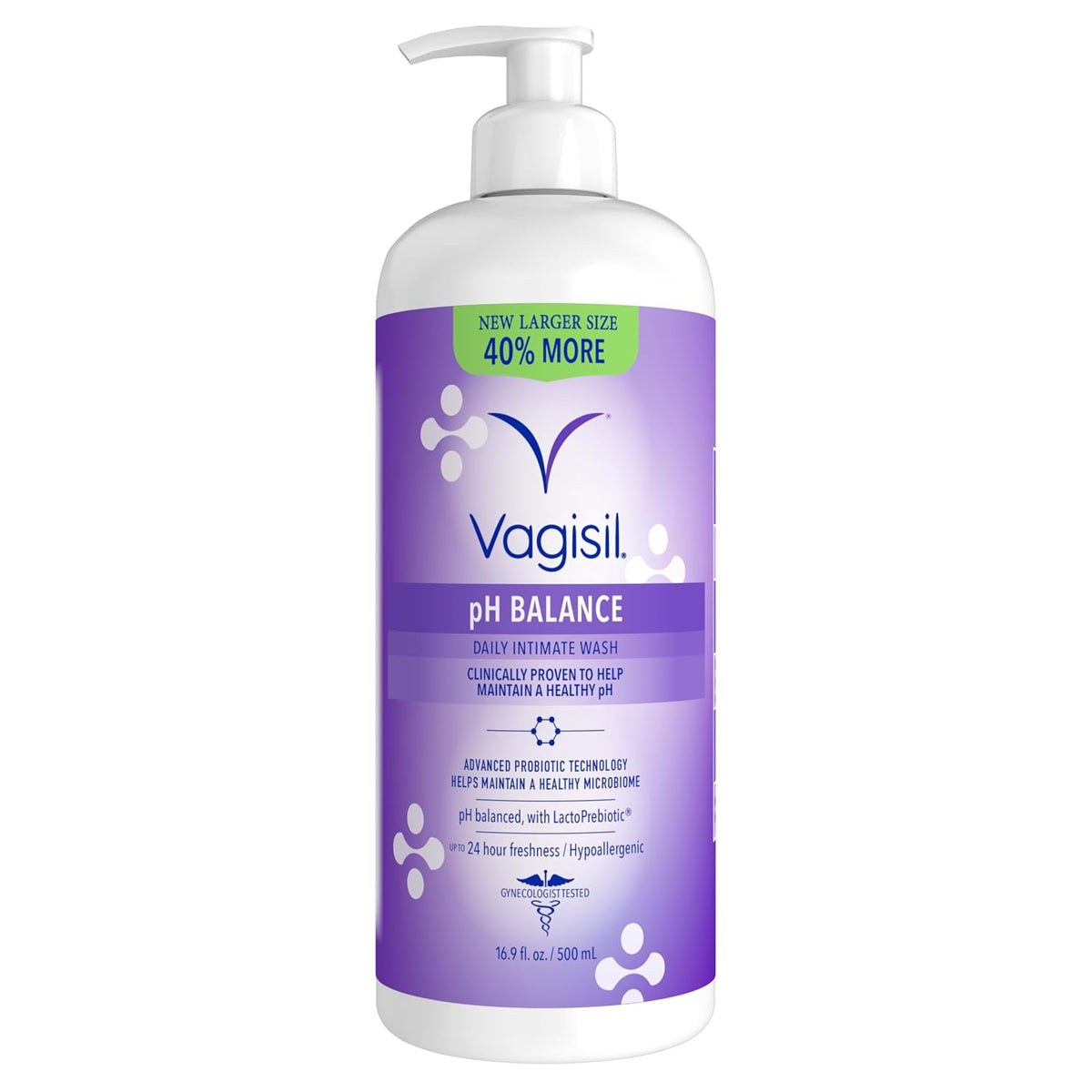 Vagisil pH Balance Feminine Wash, LactoPrebiotic, 12 Fl Oz (3 Pack)