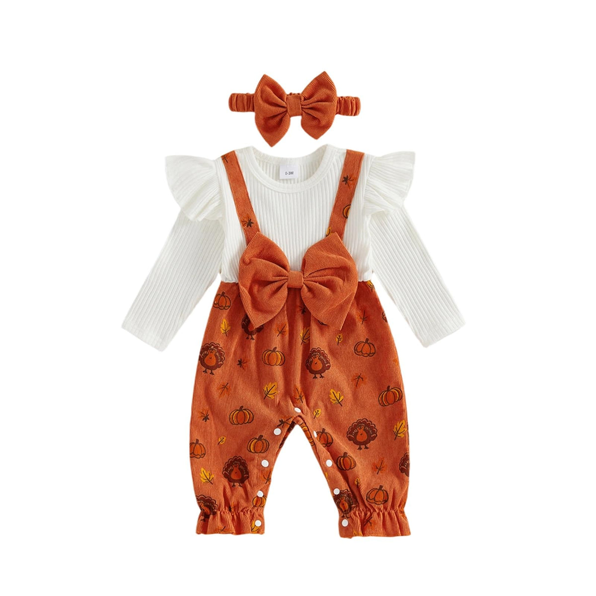 YINGISFITM Newborn Baby Girl Clothes Floral Romper Fack Two Piece Jumpsuit