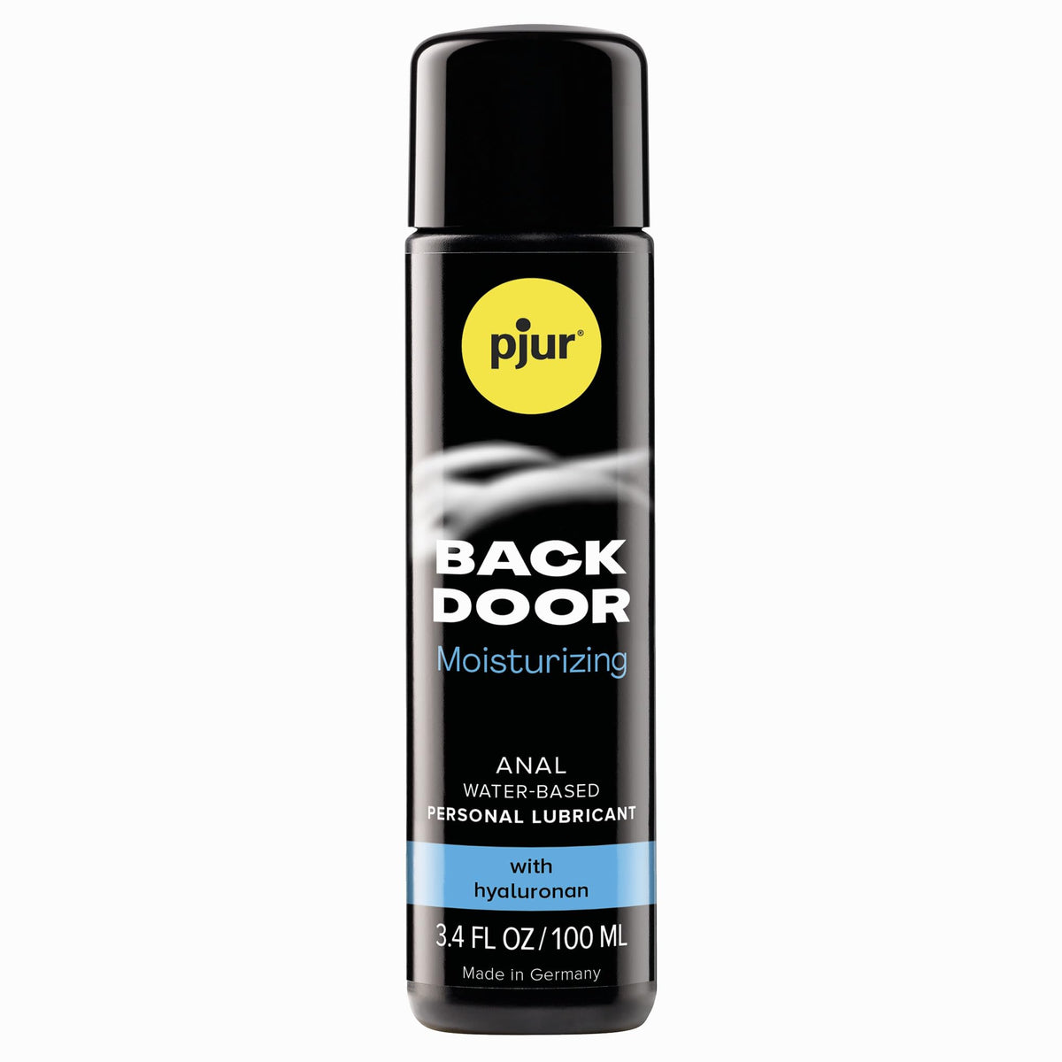 pjur Back Door Moisturizing Water-Based Lubricant, Long-Lasting Glide with Hyaluron, Gentle Formula for Sensitive Use, Toy-Compatible - 1.02 oz / 30 ml