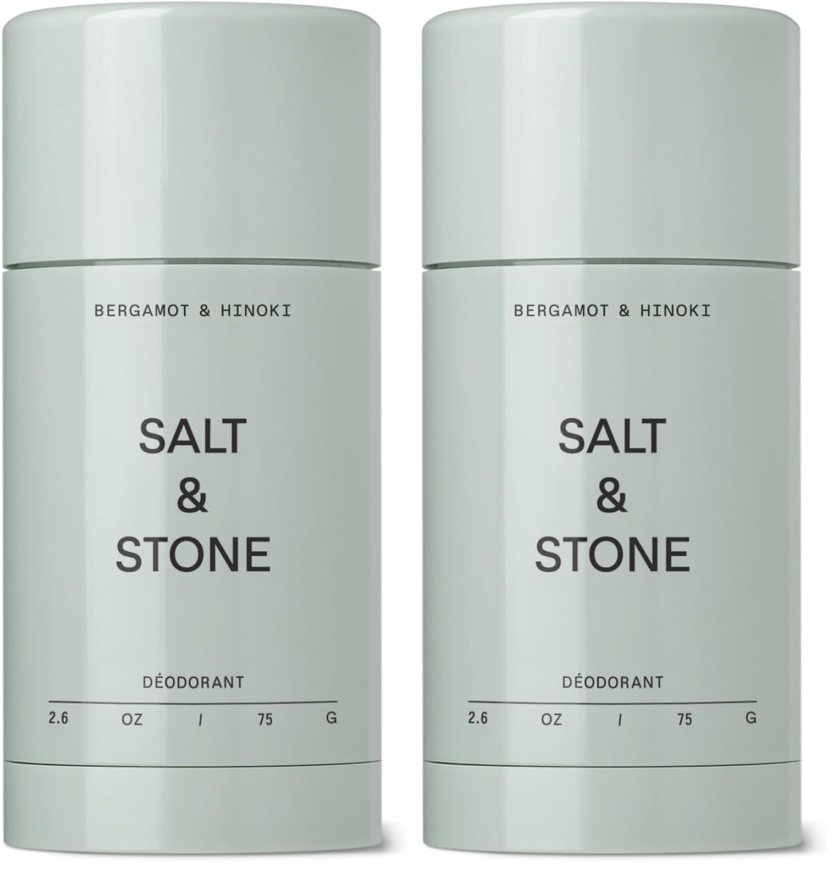 Salt & Stone Aluminum-Free Deodorant, Women & Men Black Rose & Oud 2.6 oz
