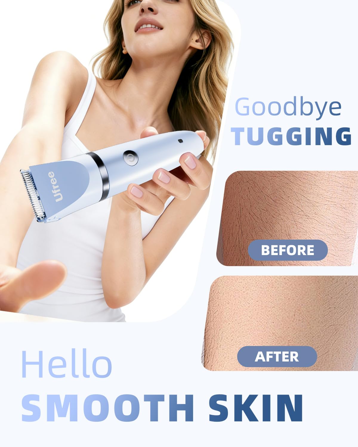 Ufree 3-in-1 Bikini Trimmer Electric Razors for Women, Gifts for Women