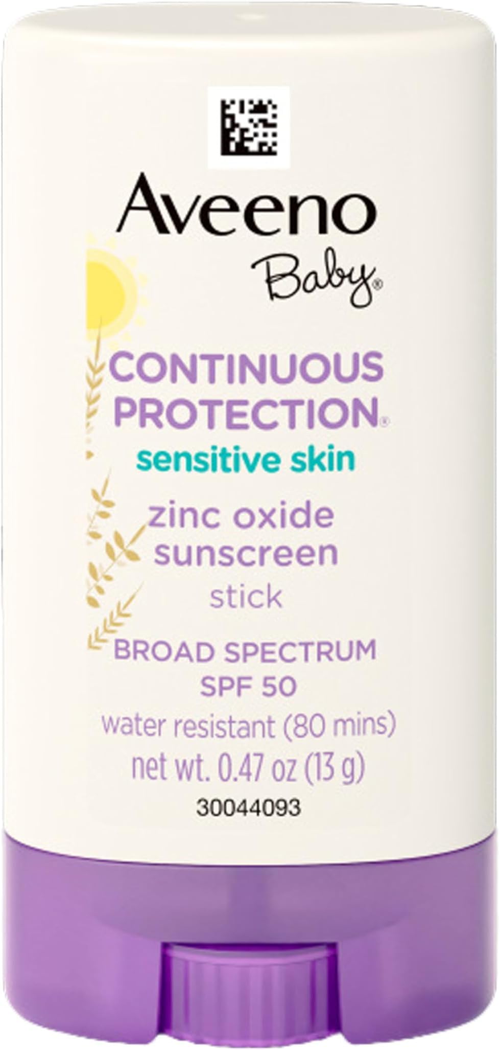 Aveeno Baby Mineral Sunscreen Stick SPF 50 – Sensitive Skin, 0.47 oz
