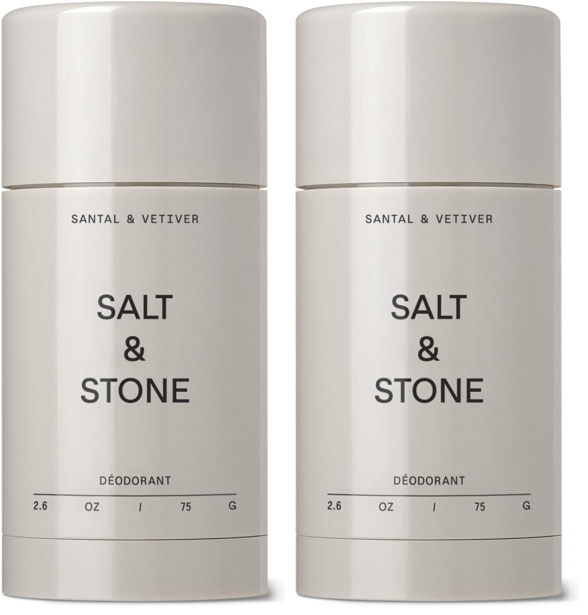 Salt & Stone Aluminum-Free Deodorant, Women & Men Black Rose & Oud 2.6 oz