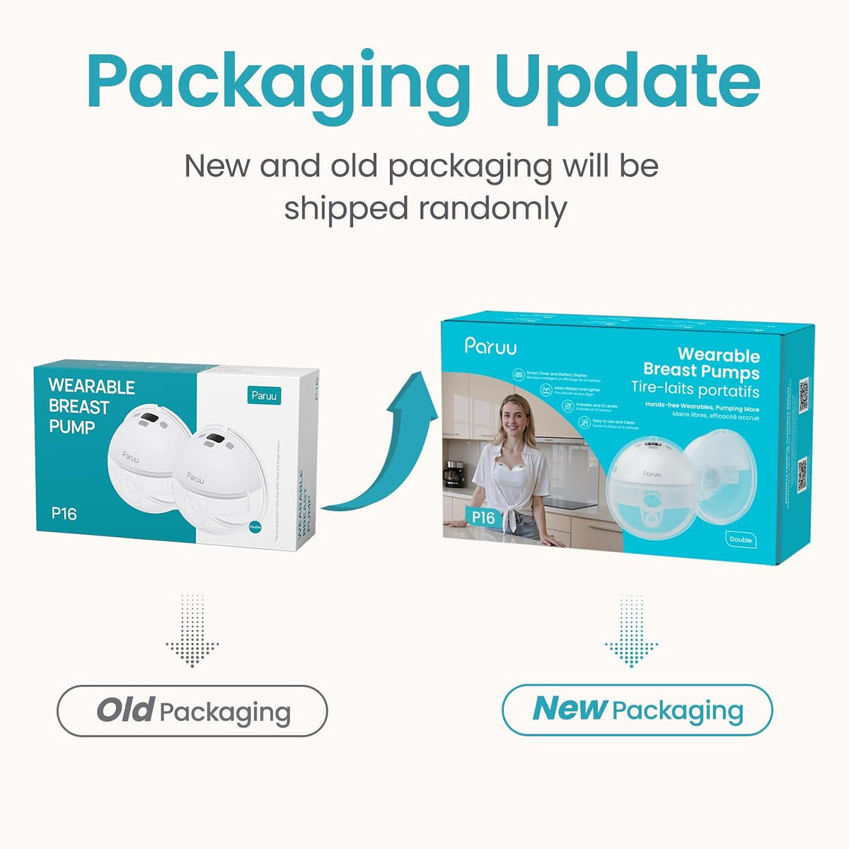 Paruu Hands Free Breast Pump P16, Wearable Breast Pump