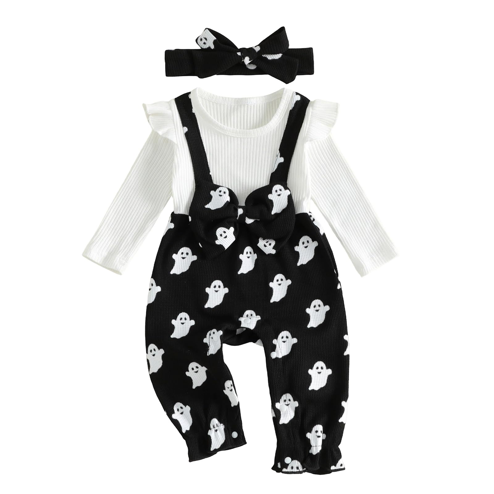 YINGISFITM Newborn Baby Girl Clothes Floral Romper Fack Two Piece Jumpsuit