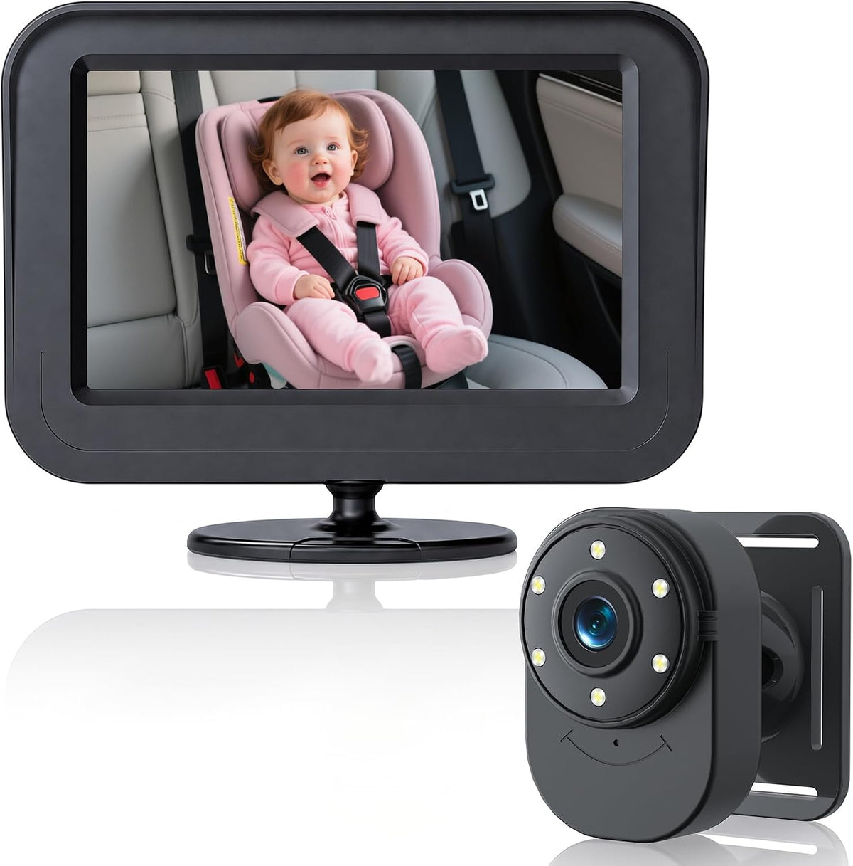 Baby Car Camera, 1080P Wired Car Baby Camera, Baby Monitor for Car