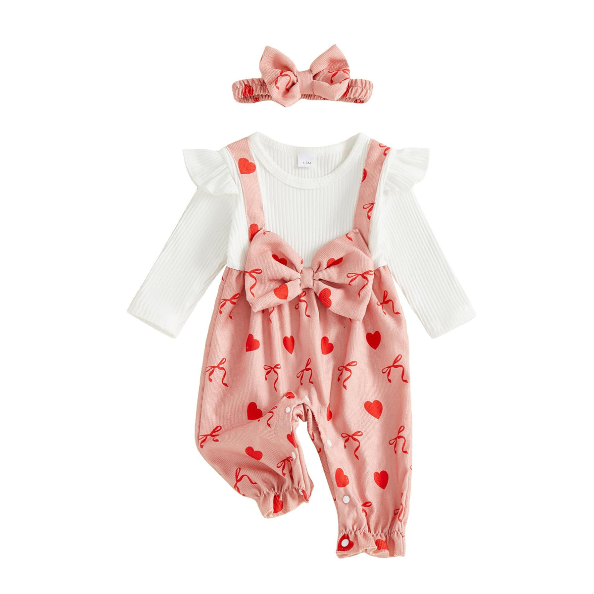 YINGISFITM Newborn Baby Girl Clothes Floral Romper Fack Two Piece Jumpsuit