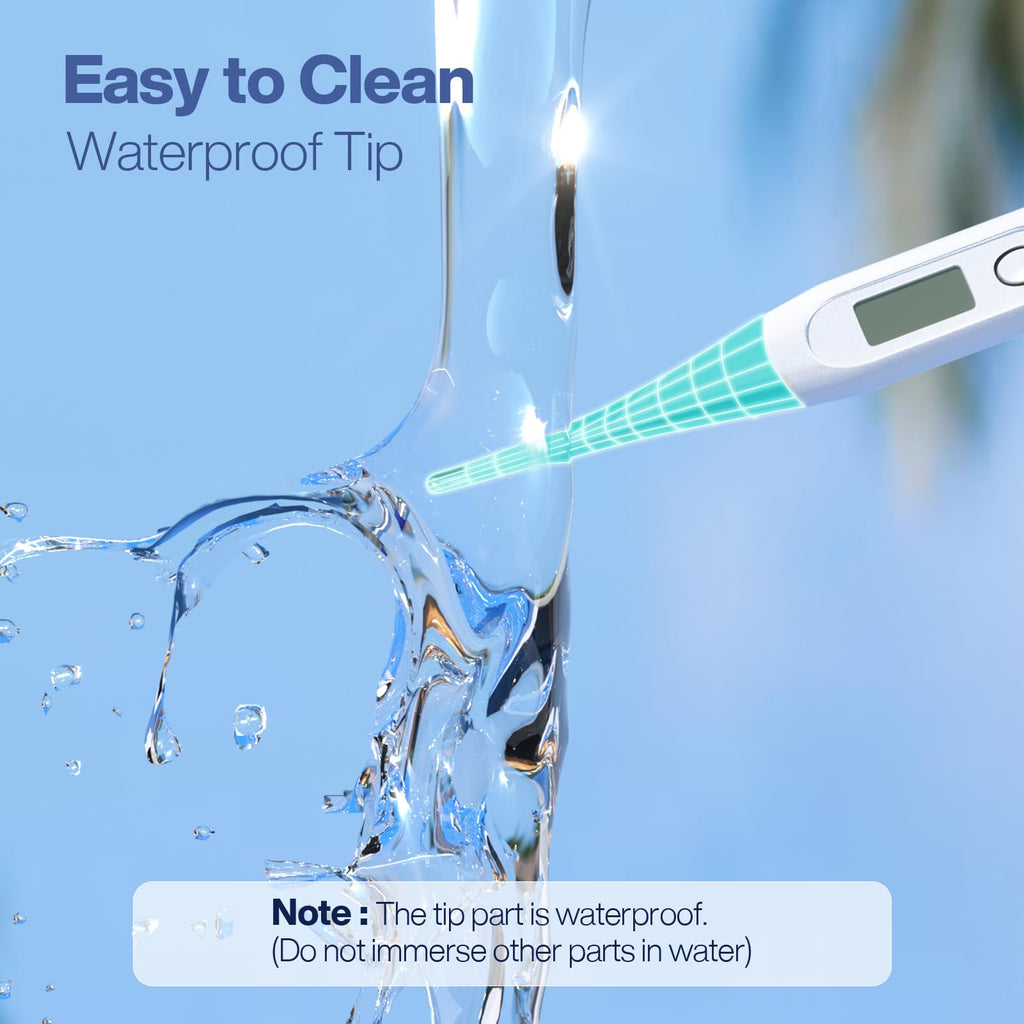 Boncare 10 Seconds Oral Thermometer for Adults and Kids, Light Blue