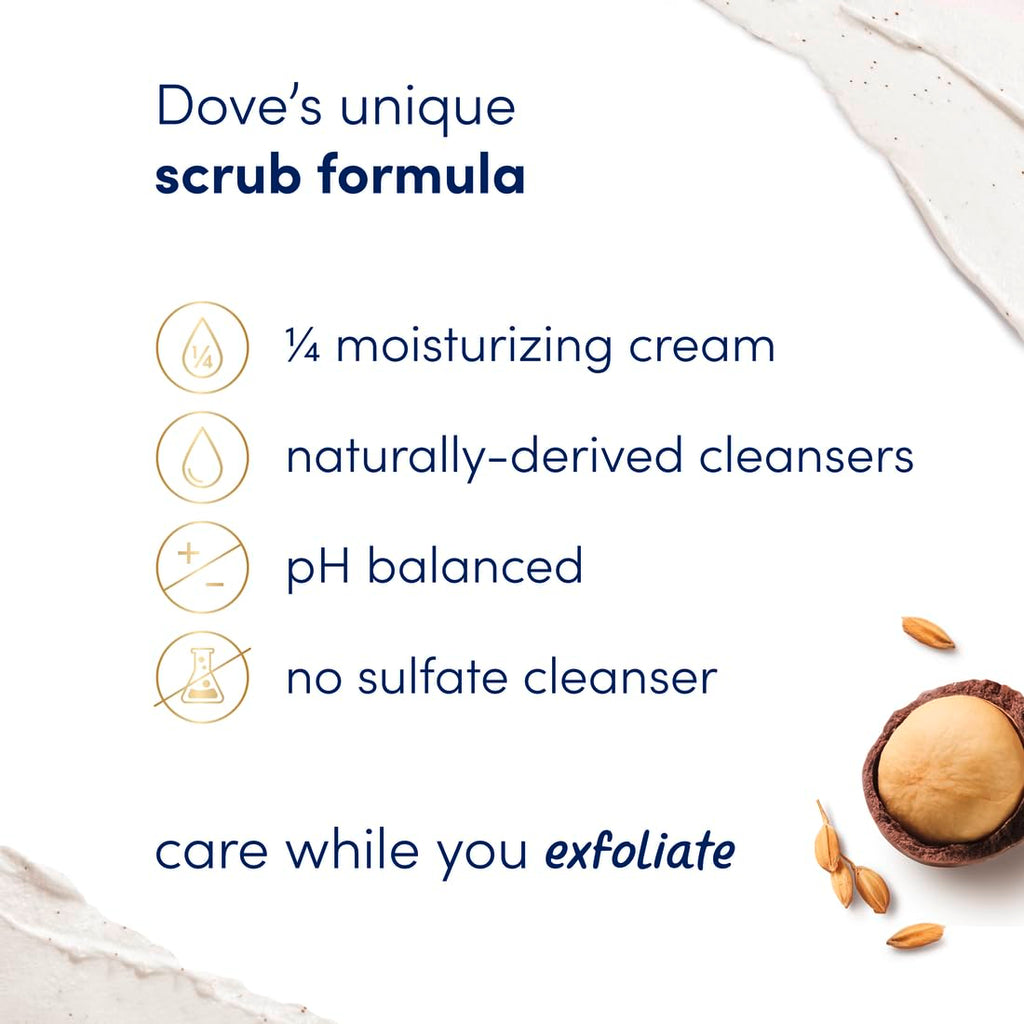 Dove Brown Sugar & Coconut Butter Exfoliating Body Scrub – 15 oz