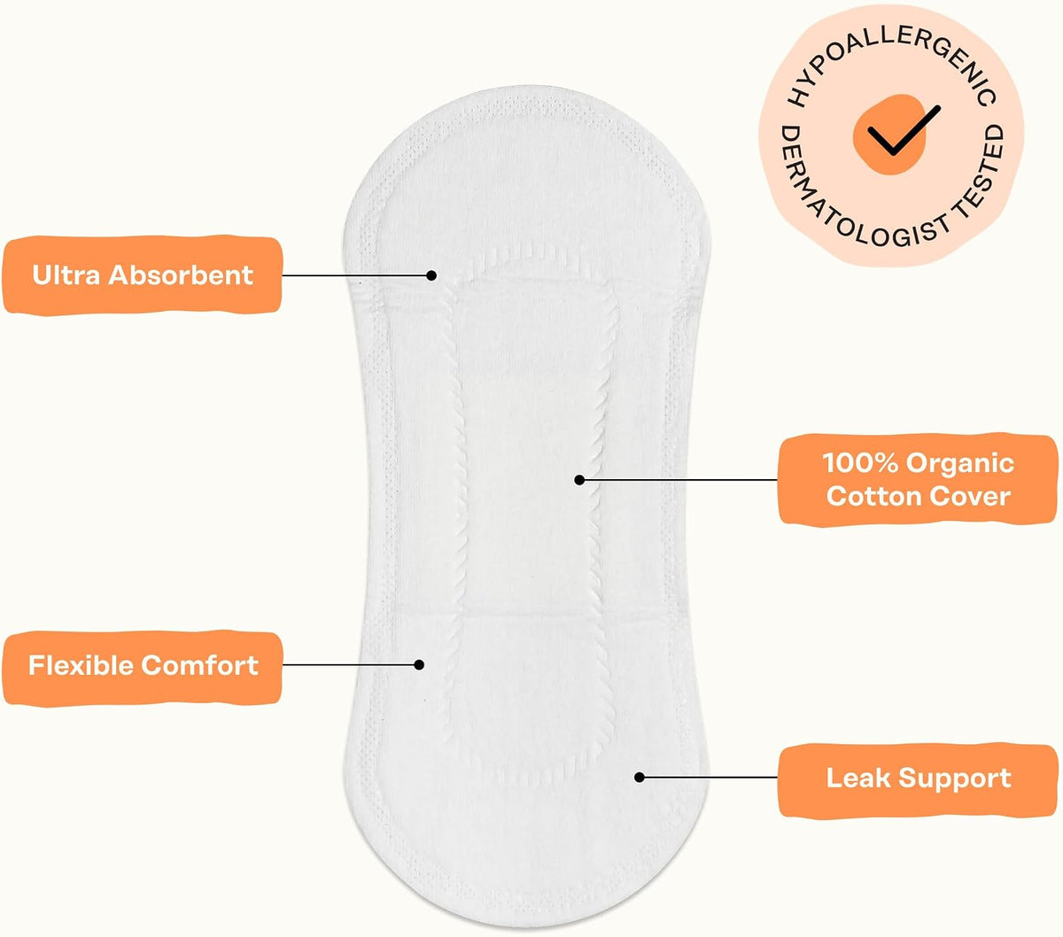 The Honey Pot Company - Cotton Comfort - Panty Liners for Women