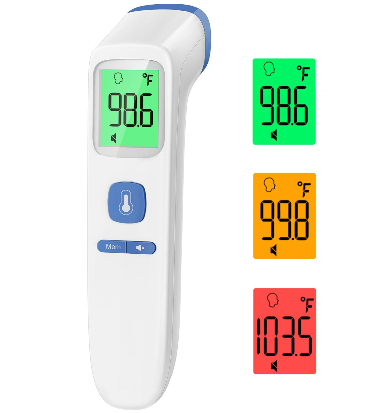 No-Touch Thermometer for Adults, Kids, Babies, 1-Sec Fast Accurate (Black)