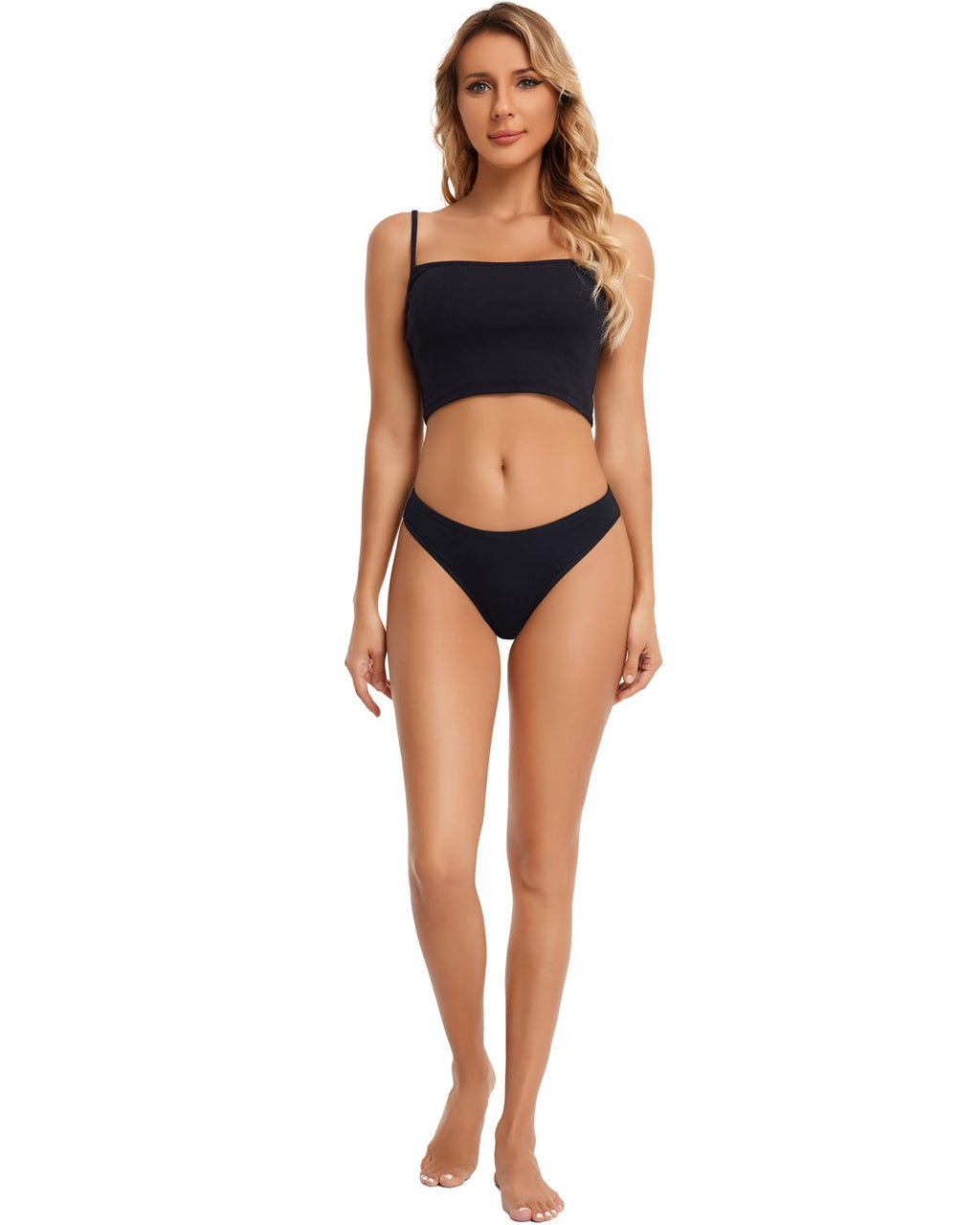 ANZERMIX Women's Breathable Cotton Thong Panties Pack of 6