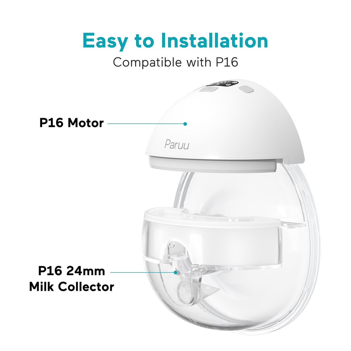 Paruu Hands Free Breast Pump P16, Wearable Breast Pump