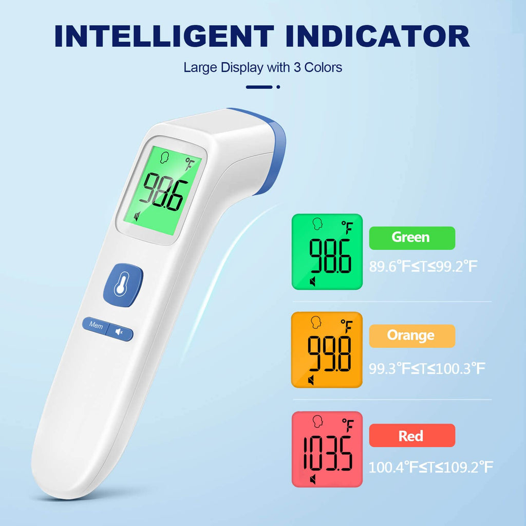 No-Touch Thermometer for Adults, Kids, Babies, 1-Sec Fast Accurate (Black)