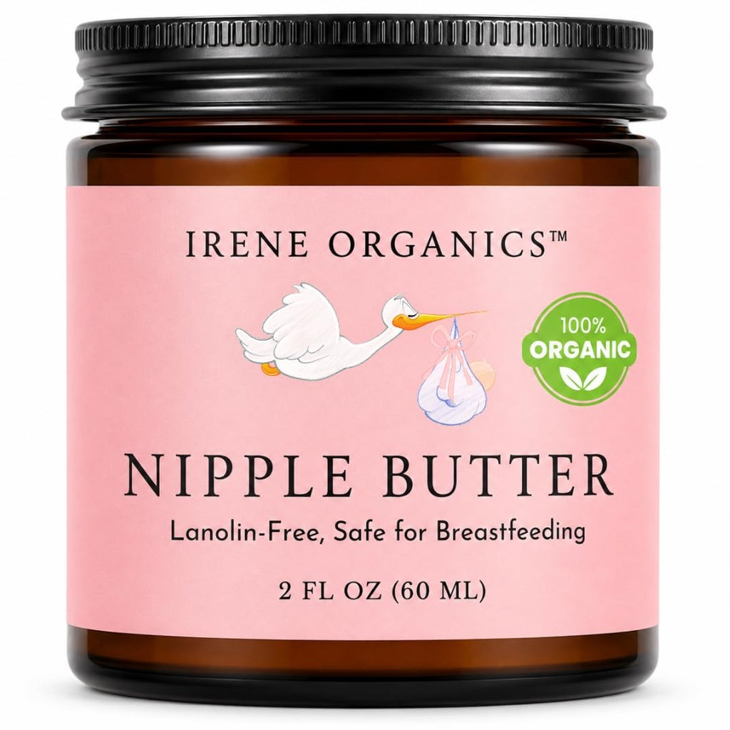 Irene Organics Nipple Butter – Lanolin-Free Nursing Balm