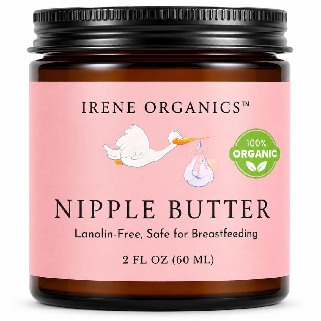 Irene Organics Nipple Butter – Lanolin-Free Nursing Balm