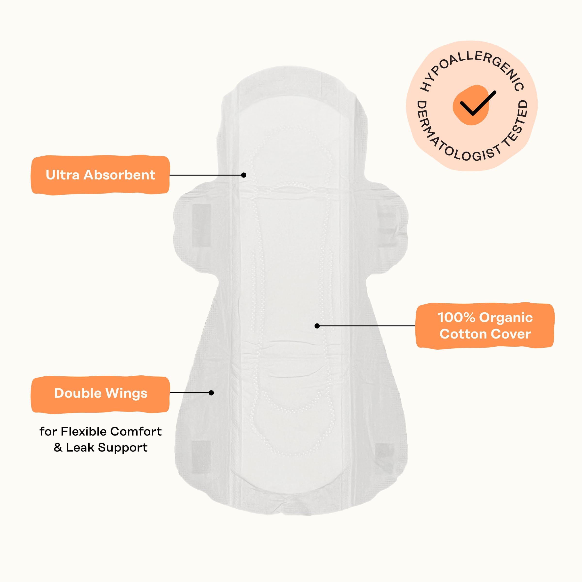 The Honey Pot Company - Cotton Comfort - Panty Liners for Women