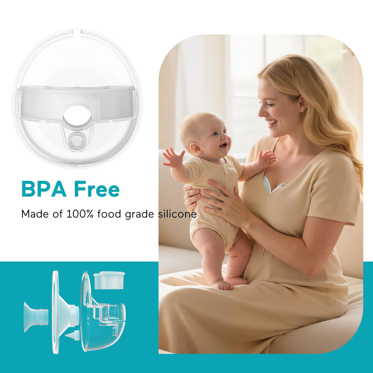 Paruu Hands Free Breast Pump P16, Wearable Breast Pump