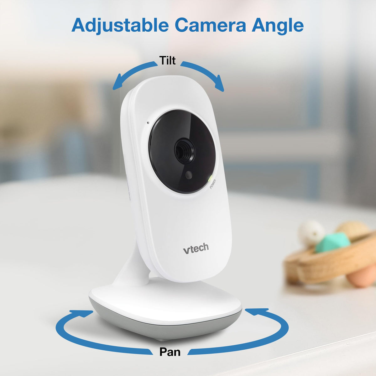 VTech Baby Monitor No WiFi – 19Hr Video Battery, 1000ft Range, Night Vision, Two-Way Talk, Temperature Sensor, Sound-Activated Screen, Lullabies | VM819