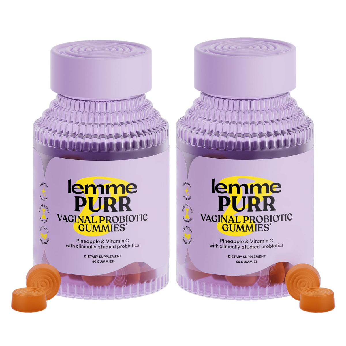 Lemme Purr Vaginal Probiotic Gummies for Women, 30-Day Supply