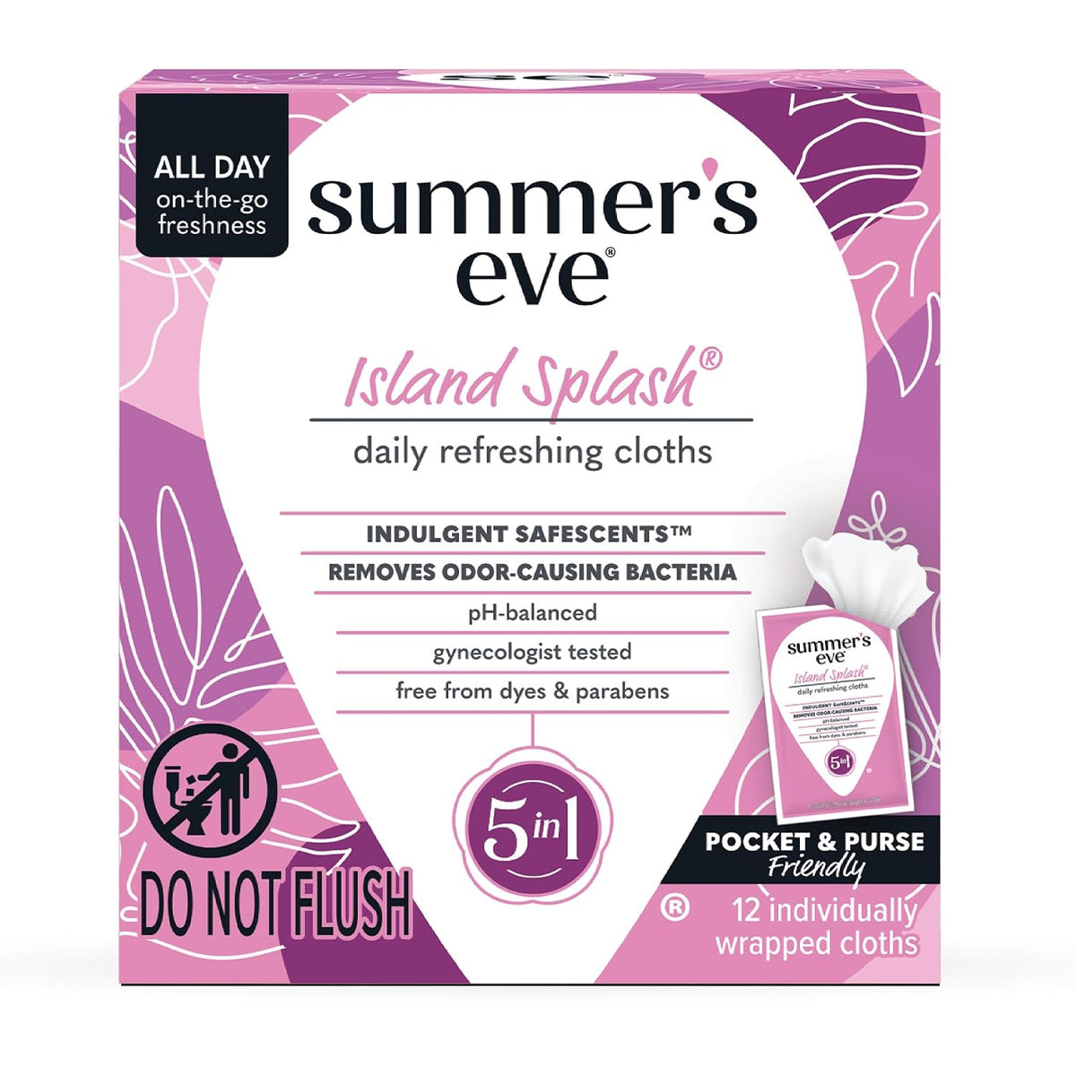 Summer's Eve Gentle Feminine Wipes, Simply Sensitive, 12 Count