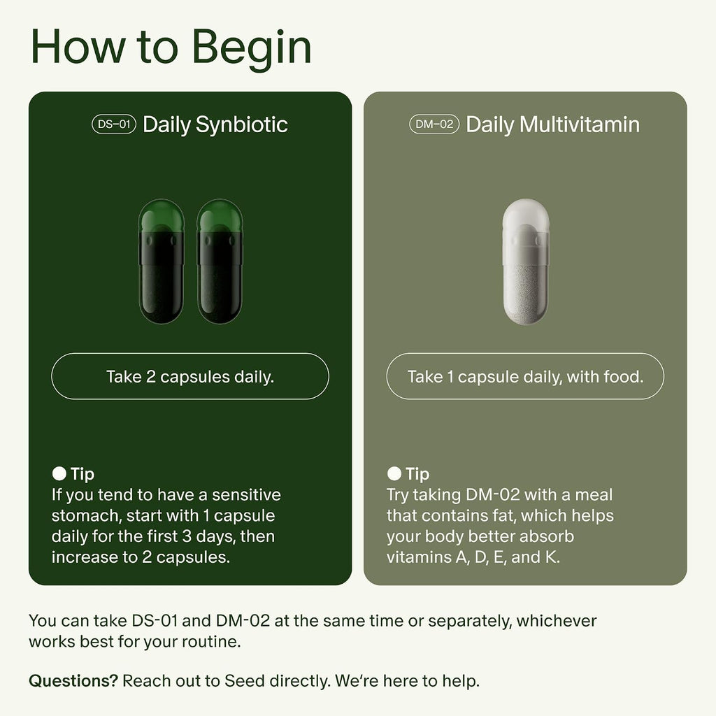 Seed Daily Essentials Duo - DS-01 Synbiotic & DM-02 Multivitamin - Starter