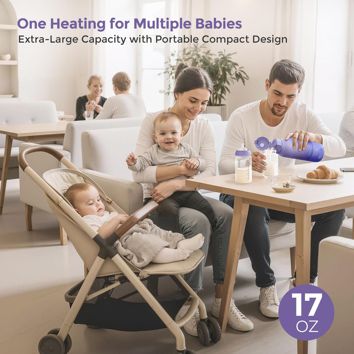 Momcozy Portable Bottle Warmer for Breast Milk, Baby Travel Essentials