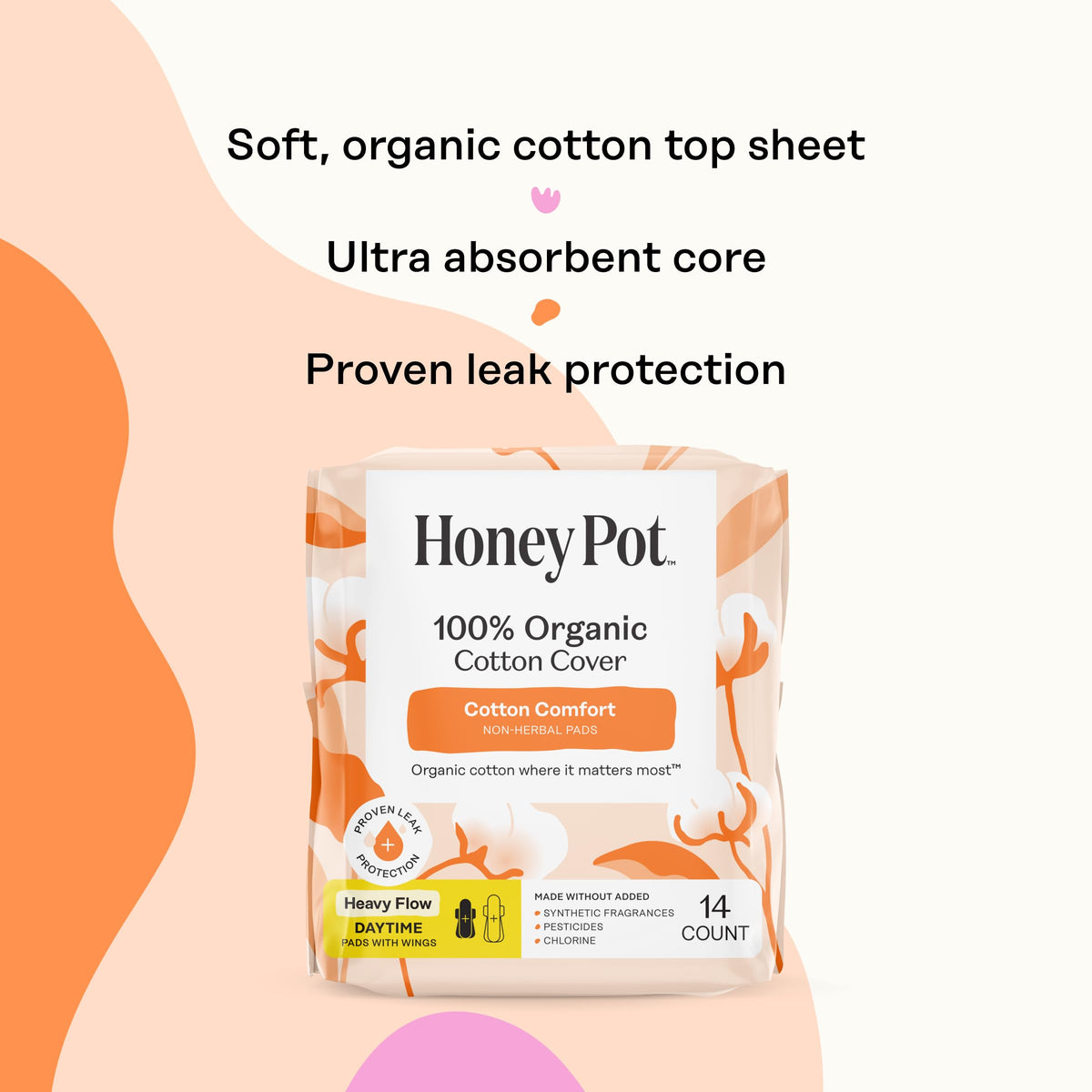 The Honey Pot Company - Cotton Comfort - Panty Liners for Women