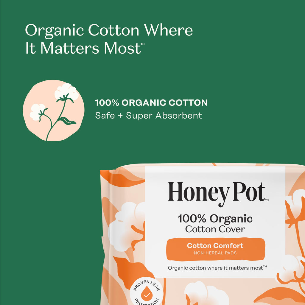 The Honey Pot Company - Cotton Comfort - Panty Liners for Women
