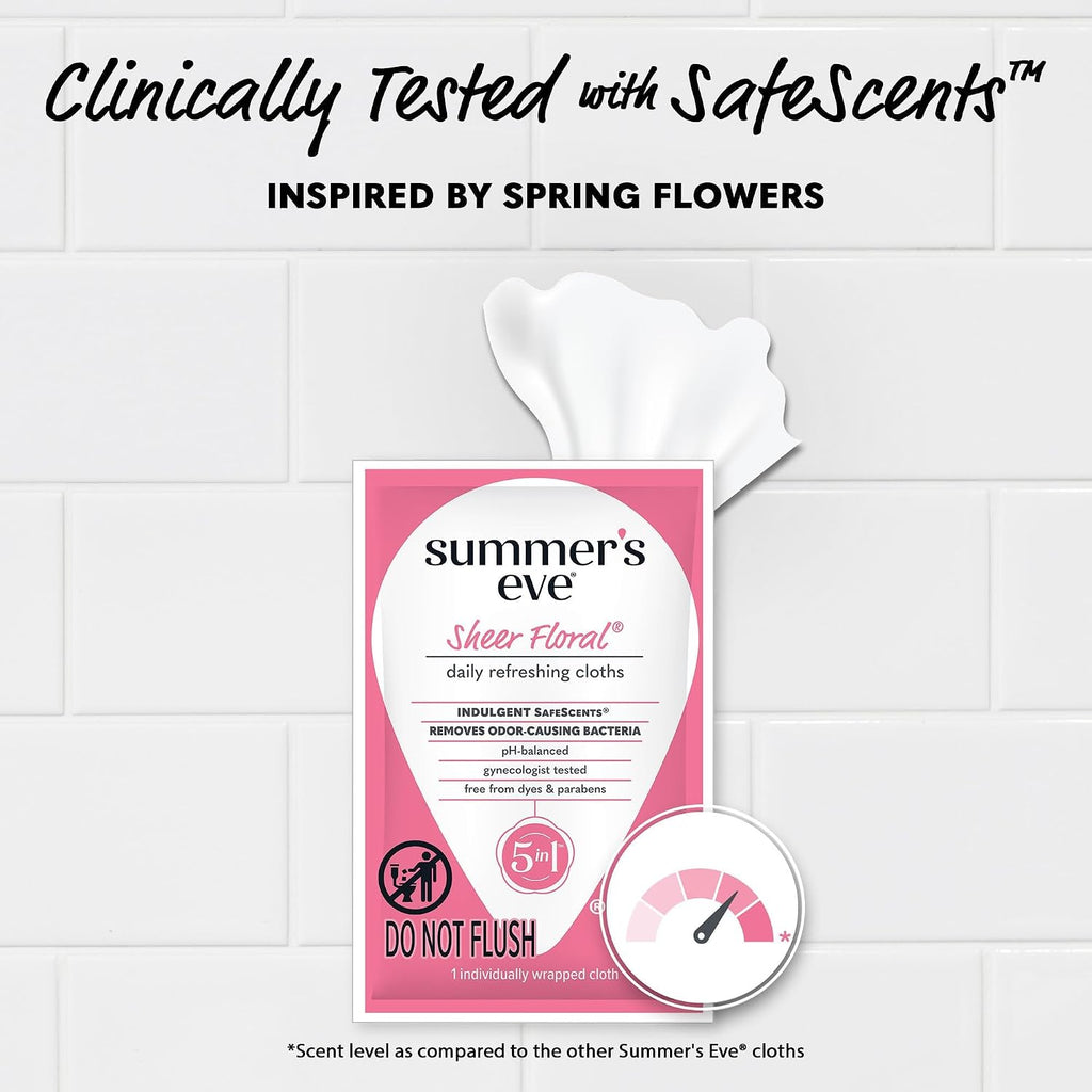 Summer's Eve Gentle Feminine Wipes, Simply Sensitive, 12 Count
