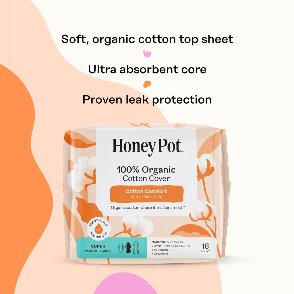 The Honey Pot Company - Cotton Comfort - Panty Liners for Women