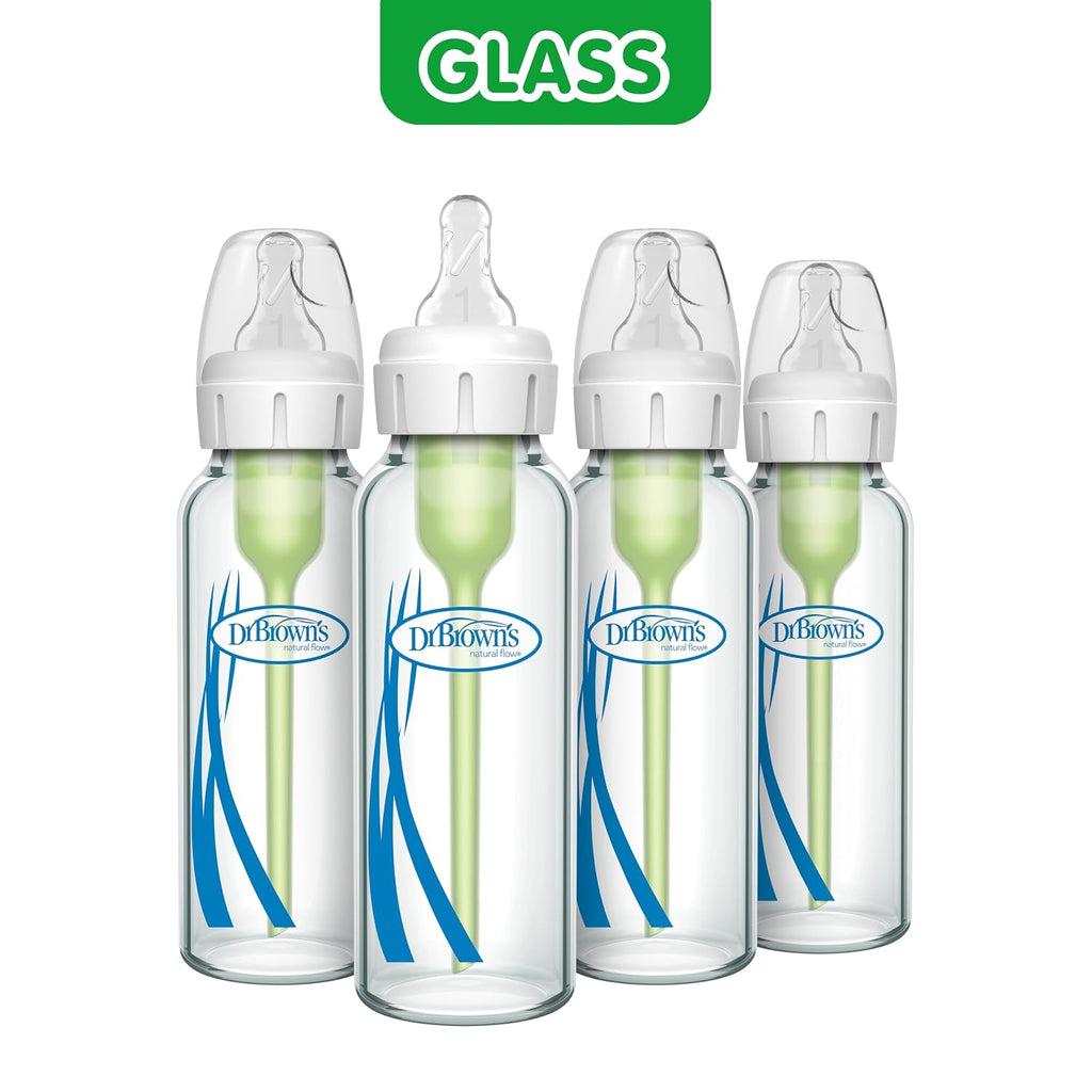 Dr. Brown’s Options+ Anti-Colic Narrow Glass Baby Bottles