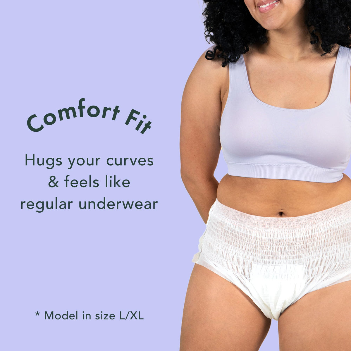 Rael Disposable Period Underwear, Organic Cotton Cover (Size S-M, 12 Ct)