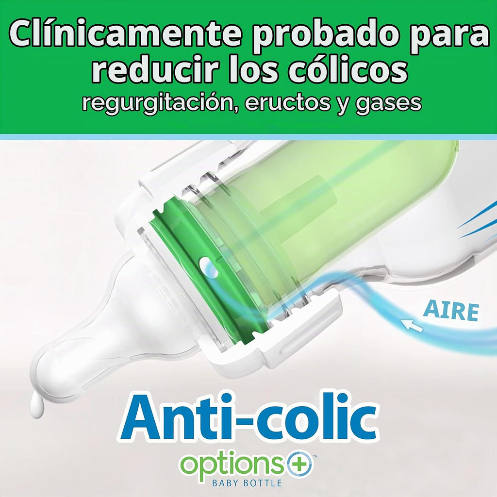 Dr. Brown’s Options+ Anti-Colic Narrow Glass Baby Bottles