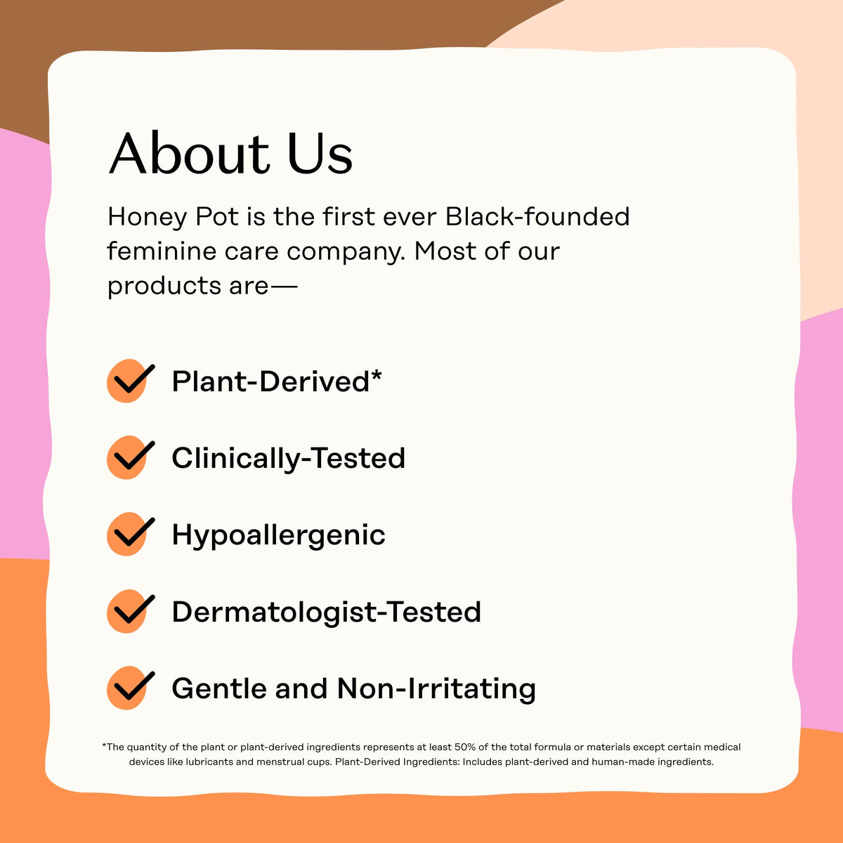The Honey Pot Company - Cotton Comfort - Panty Liners for Women