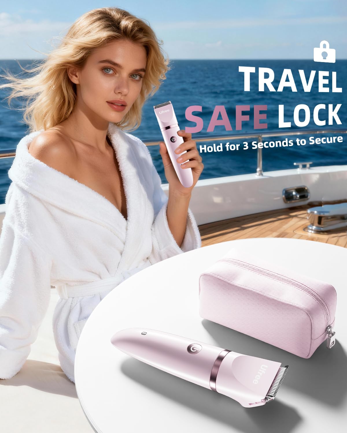 Ufree 3-in-1 Bikini Trimmer Electric Razors for Women, Gifts for Women