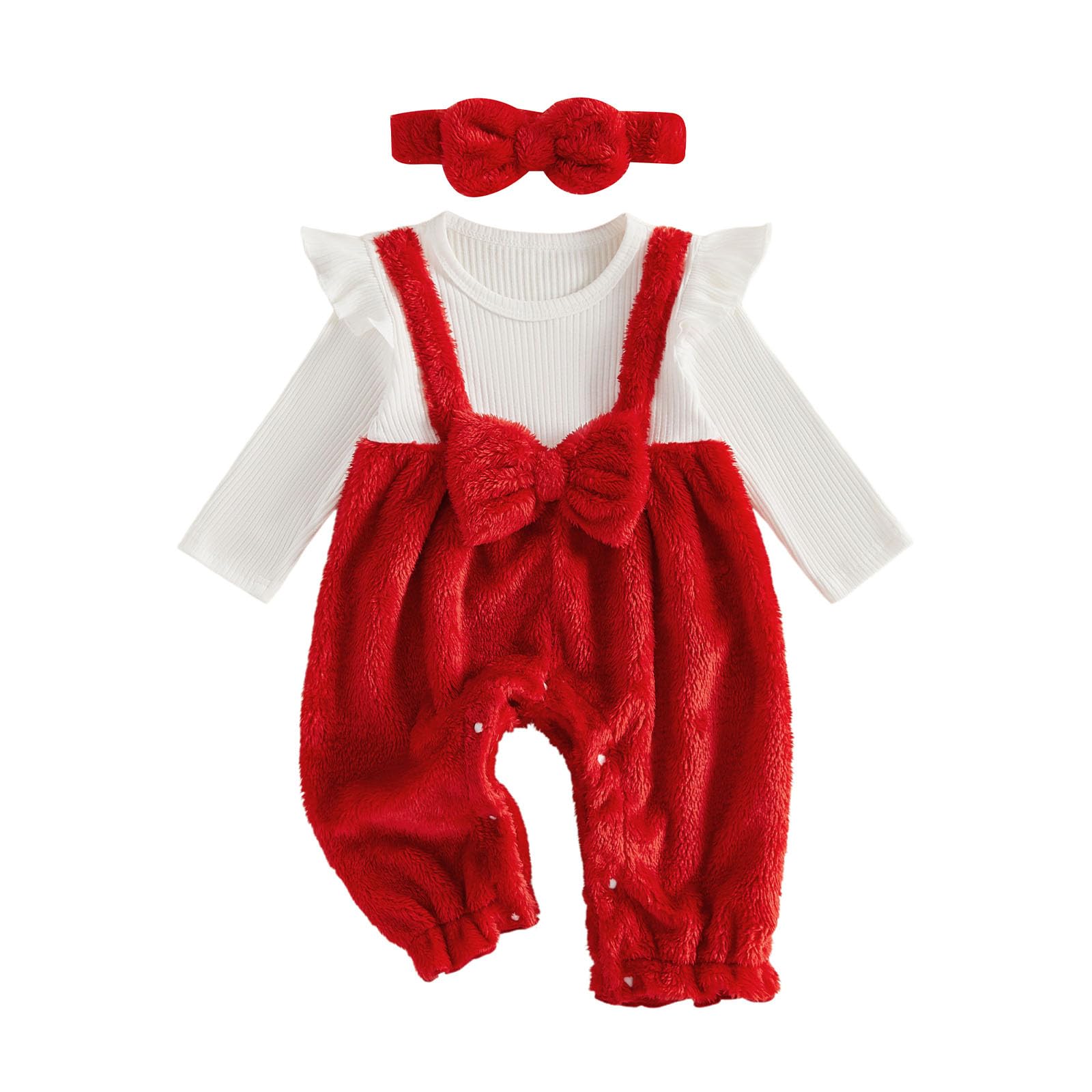 YINGISFITM Newborn Baby Girl Clothes Floral Romper Fack Two Piece Jumpsuit